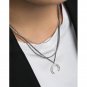 Vintage Drop C Letter 925 Sterling Silver Necklace Vintage
