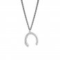 Vintage Drop C Letter 925 Sterling Silver Necklace Vintage