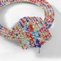 Vintage Exaggerated Alloy Set Rhinestones Round Earrings AB color