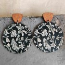 Vintage Floral Wood Earrings Fashion Boho Earrings 3