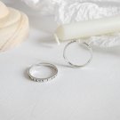 Vintage Greek Classical Alphabet 925 Sterling Silver Adjustable Ring Vintage