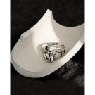 Vintage Hollow Skull Head 925 Sterling Silver Adjustable Ring Vintage