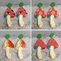 Vintage Mushroom Earrings Daisy Rainbow Smiley Flower Earrings 1