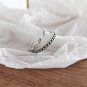 Vintage Twisted Wave Beads 925 Sterling Silver Adjustable Ring Beads Ring