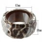 VL035 - Resin Bangle with Synthetic Synthetic Stone in Animal pattern