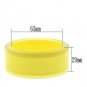 VL042 - Resin Bangle with Synthetic Synthetic Stone in Citrine Yellow