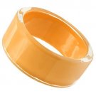 VL043 - Resin Bangle with Synthetic Synthetic Stone in Orange