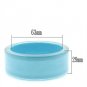 VL045 - Resin Bangle with Synthetic Synthetic Stone in Sea Blue