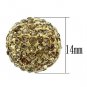 VL057 - Rhodium Brass Chain Pendant with Top Grade Crystal in Topaz