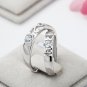 Wedding CZ 520 1314 Oath 925 Sterling Silver Adjustable Ring Men Ring