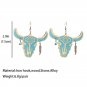 Western style wood wood earrings 2