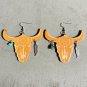 Western style wood wood earrings 3