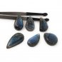 Wholesale 7 Pcs Labradorite CaboWire Wrapping Jewelry Supplies Drop Shape 24mm-35mm Default Title