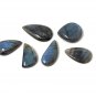 Wholesale 7 Pcs Labradorite CaboWire Wrapping Jewelry Supplies Drop Shape 24mm-35mm Default Title