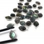 Wholesale Labradorite Gemstone Charms; Sterling Silver ChaJewelry Supplies 3 Pcs-4 Pcs 15.5x9
