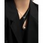 Women OT Shape Heart Tassels 925 Sterling Silver Necklace No Plating