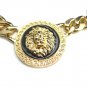 Women's Basketball Wives Style Gold Lion Heads Necklace Hip Hop Statement Chunky Chain Golden