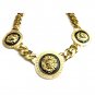 Women's Basketball Wives Style Gold Lion Heads Necklace Hip Hop Statement Chunky Chain Silver