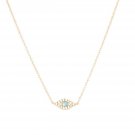 Women's Evil Eye Pendant Necklace Crystal Jewelry Necklace Blue
