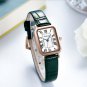 Women's Life Waterproof Student Simple Quartz Rectangle red