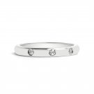 Womens CZ Stones Stainless Steel Ring - ZRJ2138