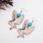 Wooden earrings big butterfly snake red wine bottle earrings 2