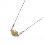 Yellow Sapphire Necklace; GemstoMinimalist Necklace Sterling Silver Necklace Delicate Necklace 20