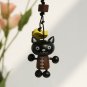 [Black Cat & Rabbit] - Cell Phone Charm Strap - Camera Charm Strap - Handbags Charms HC-C009-BLRA