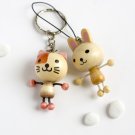 [Cat & Rabbit] - Cell Phone Charm Strap - Camera Charm Strap - Handbags Charms HC-C017-CARA