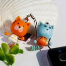 [Naughty Cat-1] - Cell Phone Charm Strap - Camera Charm Strap - Handbags Charms HC-C006-ORBL