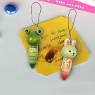 [Rabbit & Frog] - Cell Phone Charm Strap - Camera Charm Strap - Handbags Charms HC-C002-RAFR