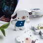 [White Dog & Bear] - Brooch - Brooch Pin - Animal Pin Brooch HC-BP003-DORA