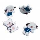 [White Dog & Rabbit] - Brooch - Brooch Pin - Animal Pin Brooch HC-BP003-DOBE