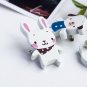 [White Dog & Rabbit] - Brooch - Brooch Pin - Animal Pin Brooch HC-BP003-DOBE