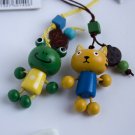 [Yellow Cat & Frog] - Cell Phone Charm Strap - Camera Charm Strap - Handbags Charms HC-C009-YEFR