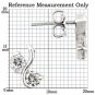 0W176 - Rhodium 925 Sterling Silver Earrings with AAA Grade CZ in Clear Default Title