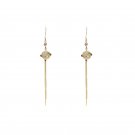 1 Pair Opal Drop Long Earrings, Elegant Tassel Earrings for Women and Girls Jewellery Gold