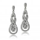 1-4 Ct Diamond Intertwining Infinity Dangle Earrings EBR13873