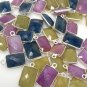 10 Pcs - 12 Pcs Natural SaSterling Silver Jewelry Supplies Bulk Wholesale Charms 16x9mm - 18x11mm