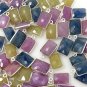 10 Pcs - 12 Pcs Natural SaSterling Silver Jewelry Supplies Bulk Wholesale Charms 16x9mm - 18x11mm