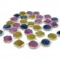 10 Pcs Natural Sapphire GemsSilver Connectors Bulk Wholesale Jewelry Supplies 20x14mm - 23x16
