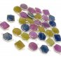 10 Pcs Natural Sapphire GemsSilver Connectors Bulk Wholesale Jewelry Supplies 20x14mm - 23x16