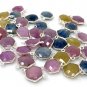 10 Pcs- 11 Pcs Natural MultSilver Connectors Bulk Wholesale Jewelry Supplies 20x12mm B) 11 Pieces
