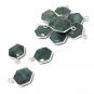 10 Pcs-Sterling Silver Charms for DIY Jewelry Making May Birthstone Charms 16.5X12mm A) 10 Pieces