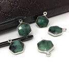 10 Pcs-Sterling Silver Charms for DIY Jewelry Making May Birthstone Charms 16.5X12mm B) 11 Pieces