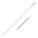 10k Rose Gold Wheat Chain 0