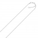 10k White Gold Adjustable Sparkle Chain 1