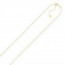 10k Yellow Gold Adjustable Cable Chain 0