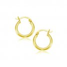 10k Yellow Gold Polished Hoop Earrings (15 mm) D86037987