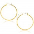 10k Yellow Gold Polished Hoop Earrings (40mm) D11666381